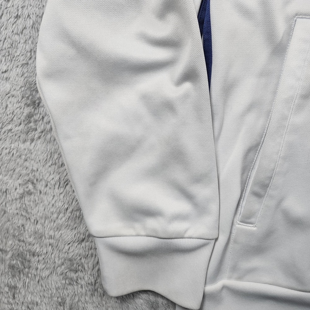 Real Madrid Jacket Mens Large White Soccer Football Adidas Full Zip Track - Picture 7 of 12